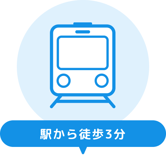 駅から徒歩三分